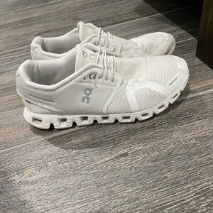 On Cloud Running White Athletic Shoes